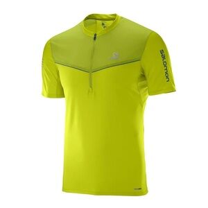 SALOMON Fast Wing HZ SS 1/2 Zip Short sleeve Running Shirt w/Pocket Men’s Medium